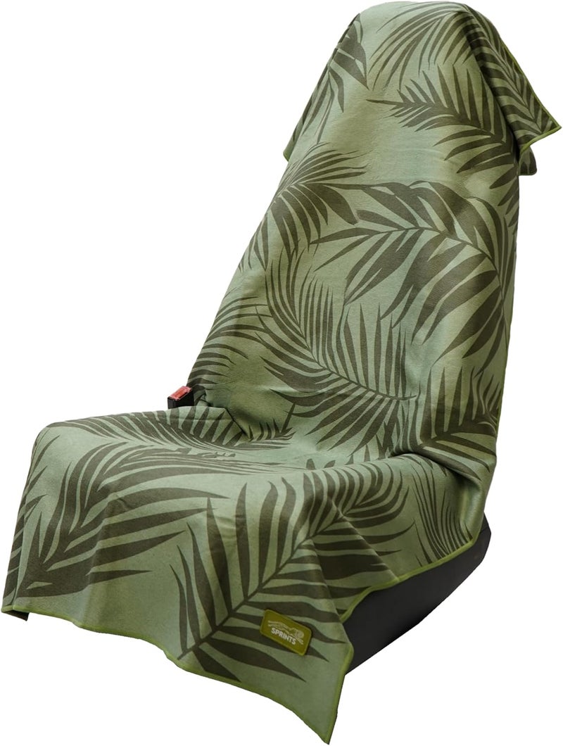 Sprints Athletic Running Towel, Full-Sized, Car Seat Cover - Performance Microfiber (Garden of Races Past) - Image 1